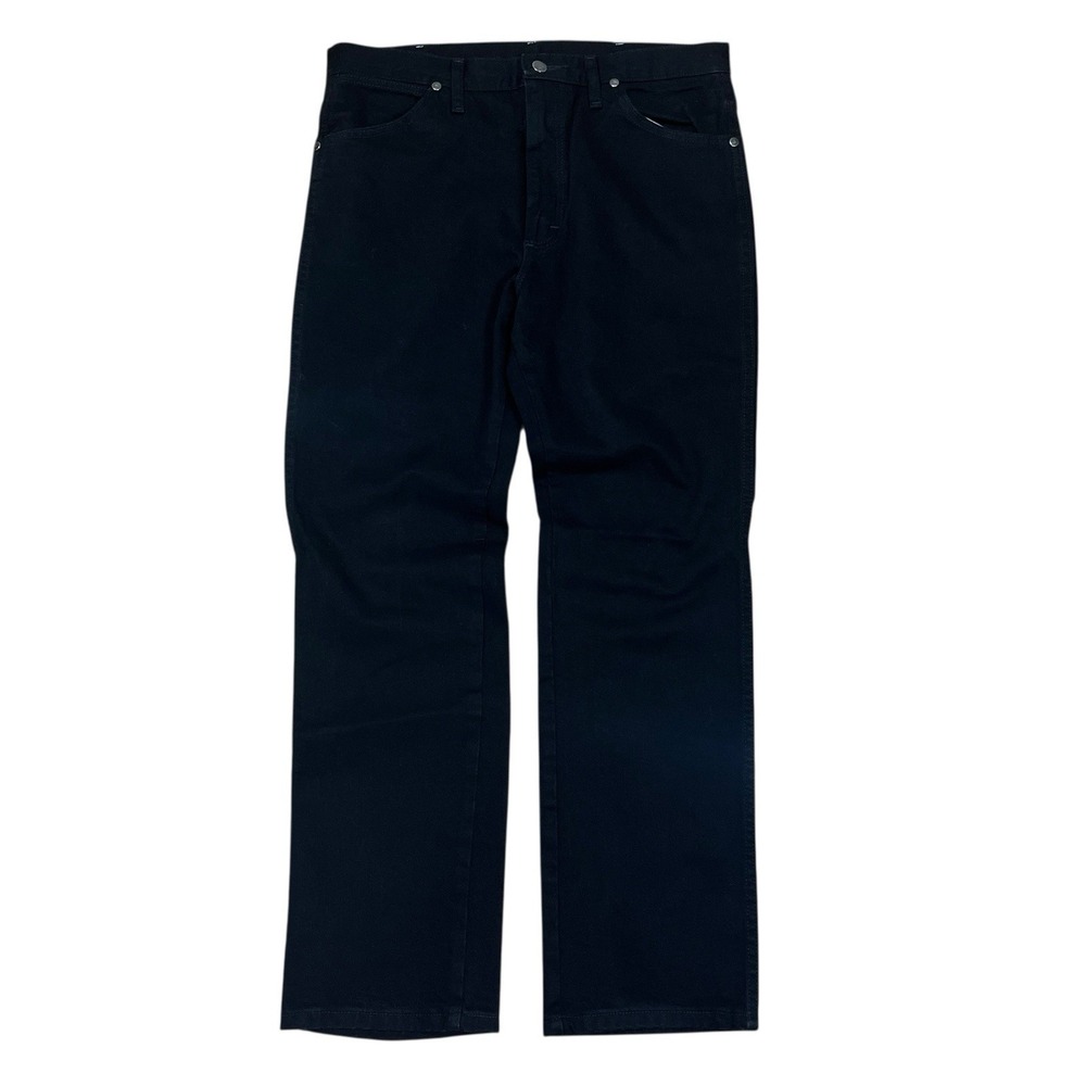 Wrangler Silver Edition Cowboy Cut Jeans Men‎ 32x36 Black Denim 933 Western USA